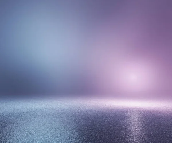 Tomma Scenen Neon Ljus Duotone Färger Energi Och Visa Bakgrund — Stockfoto