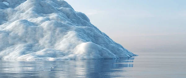 Tající Ledovec Oceánu Koncepce Globálního Oteplování Změny Klimatu — Stock fotografie