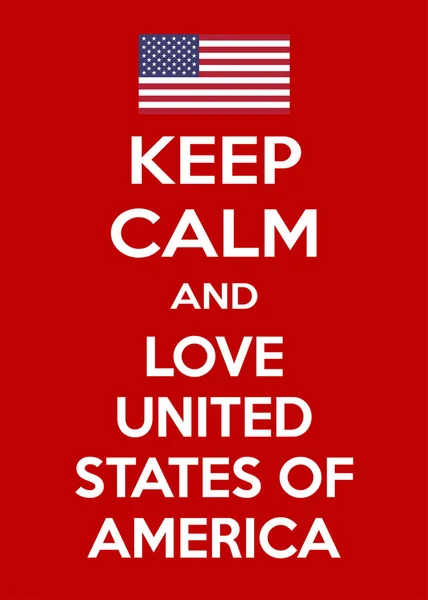Vertikal rechteckig rot-weiß Motivation der Liebe auf USA Poster im Vintage-Retro-Stil halten Muschel — Stockvektor