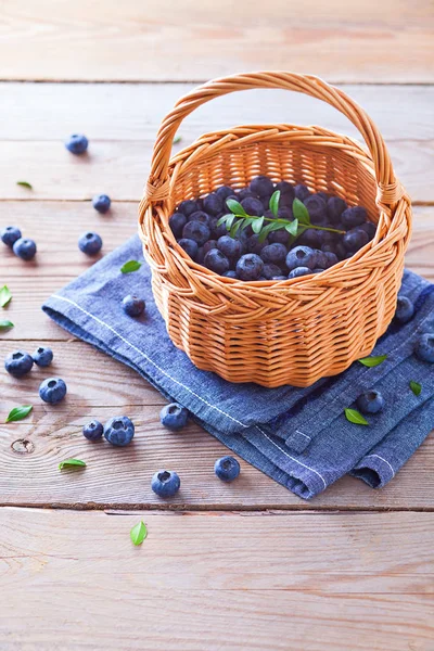 Banyak Blueberry Segar Buah Buahan Dan Sayuran — Stok Foto