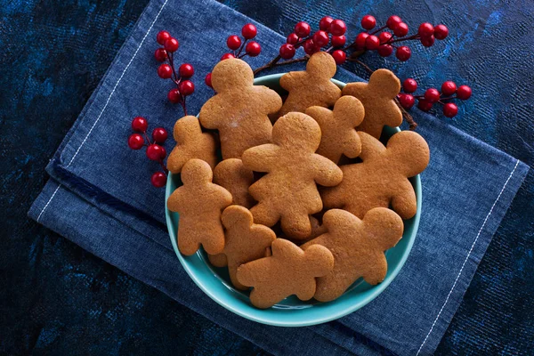 自家製のおいしいジンジャーブレッド クッキー クリスマス タイム — ストック写真