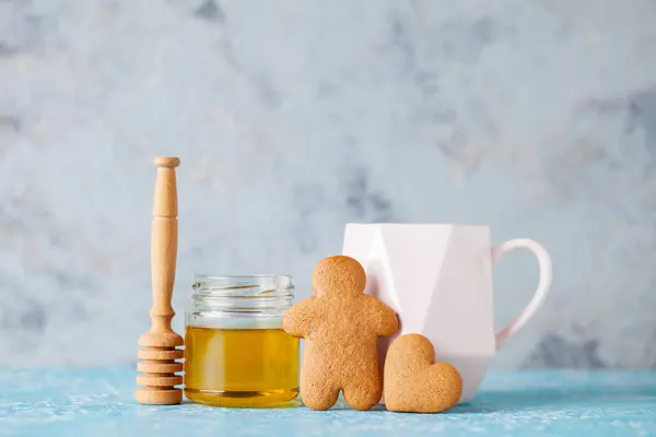 Σπιτικό Μελόψωμο Cookies Χριστούγεννα — Φωτογραφία Αρχείου