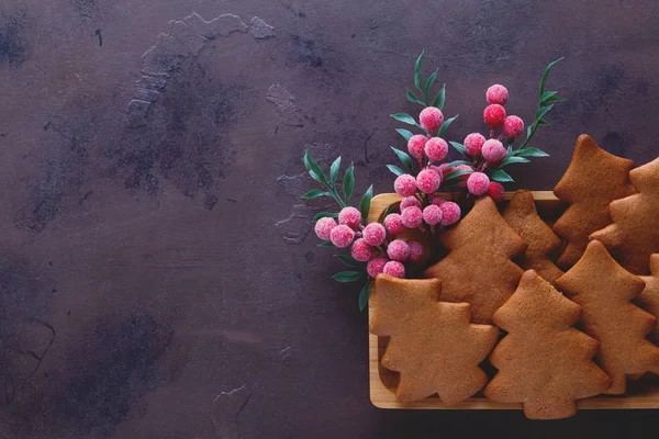 Μελόψωμο Cookies Για Χριστούγεννα Χριστούγεννα — Φωτογραφία Αρχείου