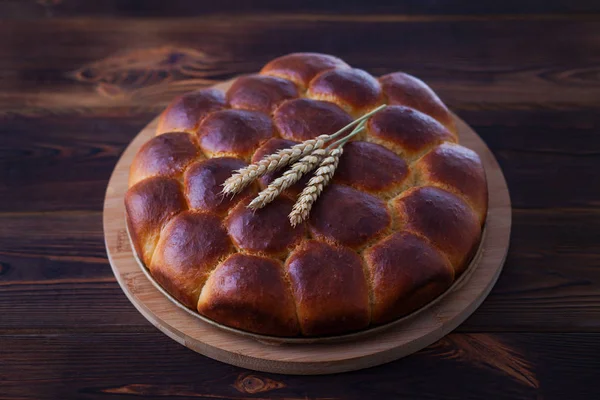 おいしい自家製ブリオッシュのパン 食べ物や飲み物 — ストック写真