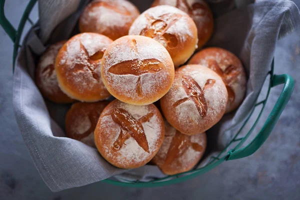 Taze Yapımı Ekmeği Ekmek Rulo Yiyecek Içecek — Stok fotoğraf
