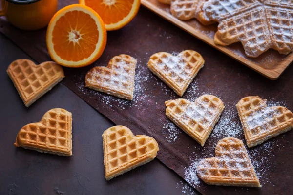 Delicious homemade waffles — Stock Photo, Image