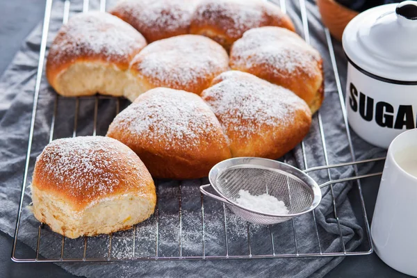 Focacce brioche fresche — Foto Stock