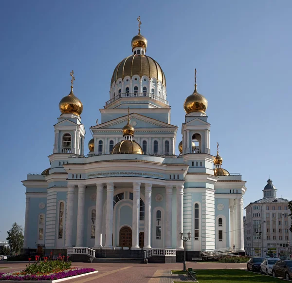 Saransk Rusia Julio 2017 Catedral Theodore Ushakov —  Fotos de Stock