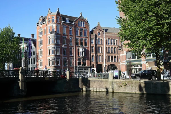 Niederlande Amsterdam Juli 2018 Amsterdam Straßen Kanäle Und Brücken — Stockfoto