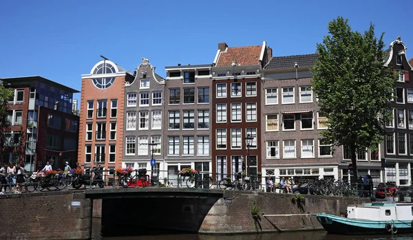 Niederlande Amsterdam Juli 2018 Amsterdam Kanäle Und Architektur — Stockfoto