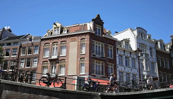 Nizozemsko Amsterdam Července 2018 Amsterdam Ulice Architektura — Stock fotografie