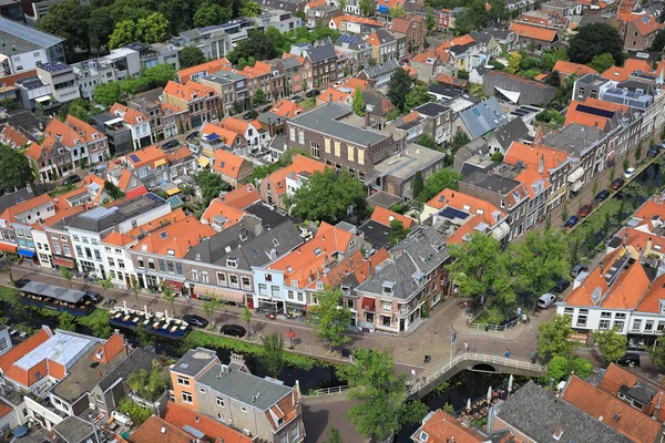 Nederland Delft Juli 2018 Uitzicht Stad Van Bovenaf — Stockfoto