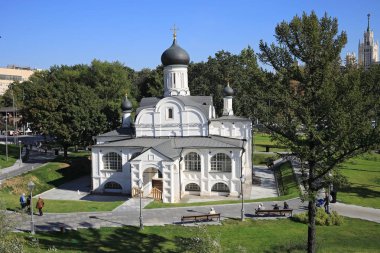 Rusya, Moskova - 14 Eylül 2018: Kilise St. Anne anlayışı Zariadye Park Moskova Merkezi.