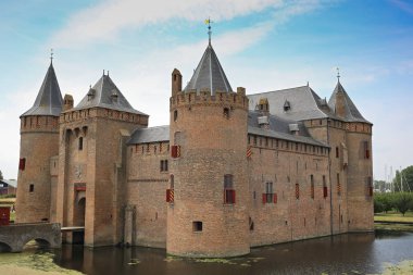 Netherlands, Muiden - July 6, 2018: Muiden Castle (Muiderslot).