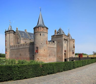 Netherlands, Muiden - July 6, 2018: Muiden Castle (Muiderslot).