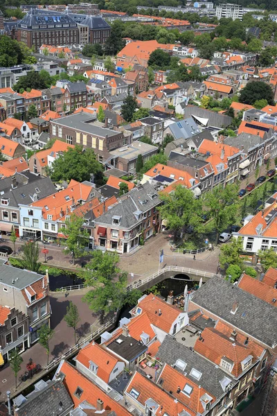 Nederland Delft Juli 2018 Uitzicht Stad Van Bovenaf — Stockfoto