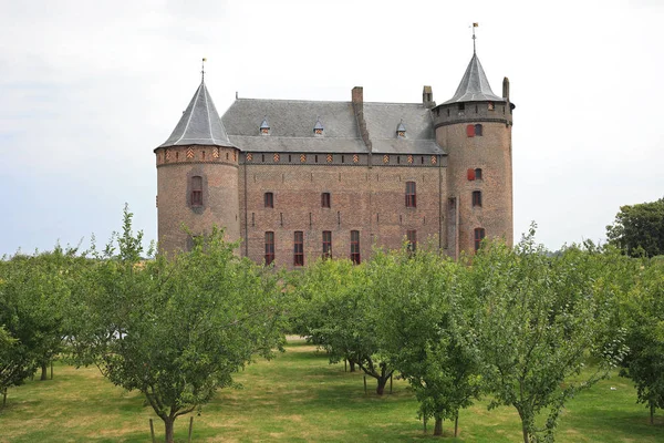 Нидерланды Muiden Июля 2018 Года Muiden Castle Muiderslot — стоковое фото