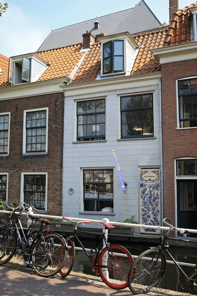 Holandsko Delft Července 2018 Kanálů Delft Architektura — Stock fotografie