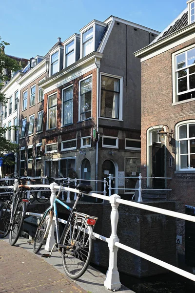 Paesi Bassi Delft Luglio 2018 Delft Canali Architettura — Foto Stock
