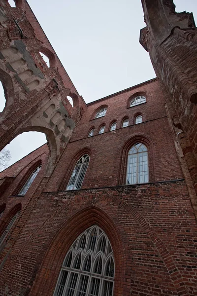 冬のタルトゥの大聖堂 エストニア — ストック写真