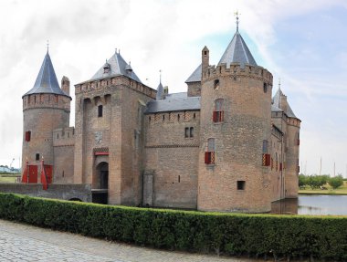 Netherlands, Muiden - July 6, 2018: Muiden Castle (Muiderslot).