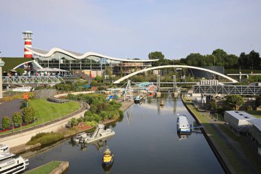 Hollanda, Lahey - 7 Temmuz 2018: Madurodam minyatür Parkı.