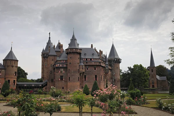 Pays Bas Utrecht Juillet 2018 Château Haar — Photo