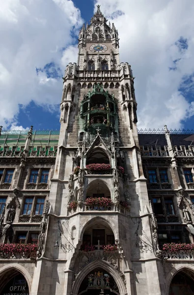 Germany Munich June 2012 Tower Neo Gothic Style New Town — Stock Photo, Image