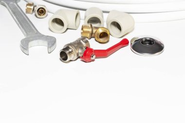 beyaz kopya alanı ile tarih ve sıhhi tesisat araçları.