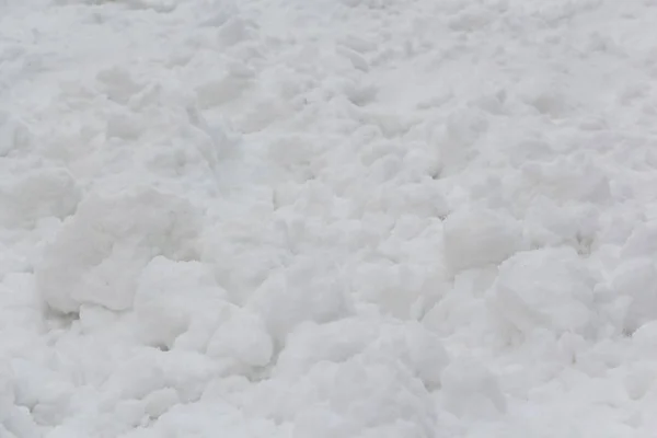 Vista de alto ângulo de textura de neve, fundo com espaço de cópia — Fotografia de Stock