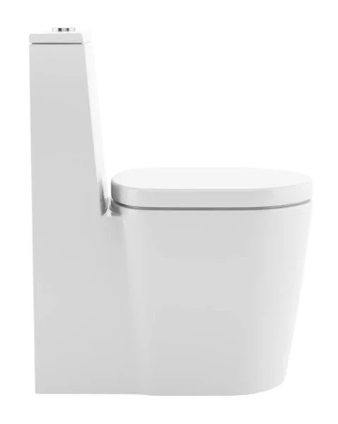 Bol Toilette Debout Moderne Isolé Sur Fond Blanc Illustration — Photo