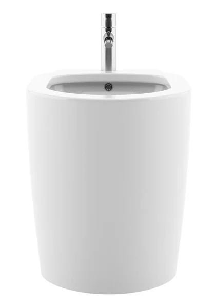 Bidet Céramique Isolé Sur Fond Blanc Illustration — Photo