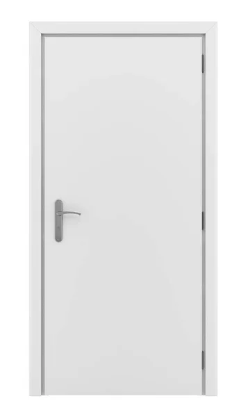 Двері Ізольовані Білому Тлі Ілюстрація — стокове фото