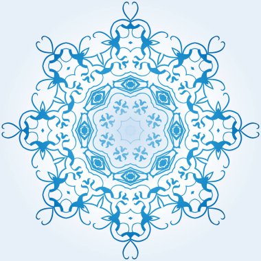 hafif mavi sekizgen, simetrik geometrik öğeleri desen. Tasarım ve creativit için