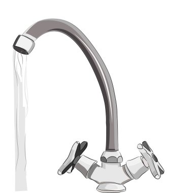 vektör kroki ile su jeti koşma su dokunun