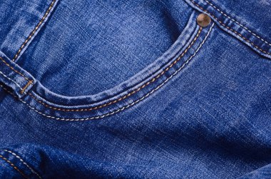 mavi kot iyi doku, yakın çekim shot ile. Tasarım ve creativit için