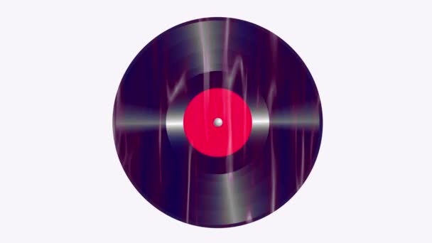 Vinylový Diskový Přehrávač Diskem — Stock video
