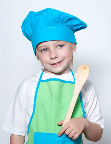 Kind Als Koch — Stockfoto
