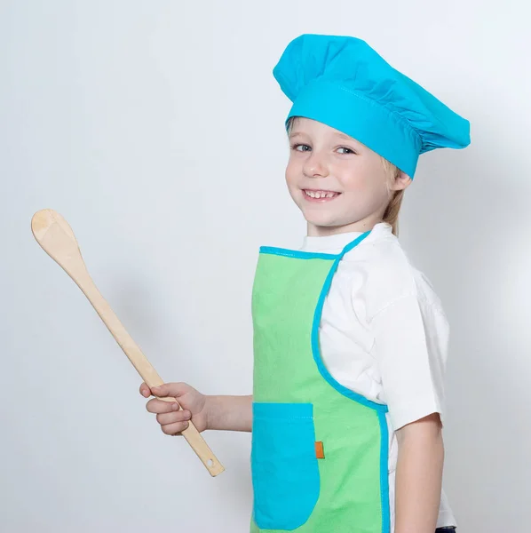 Niño Como Cocinero —  Fotos de Stock