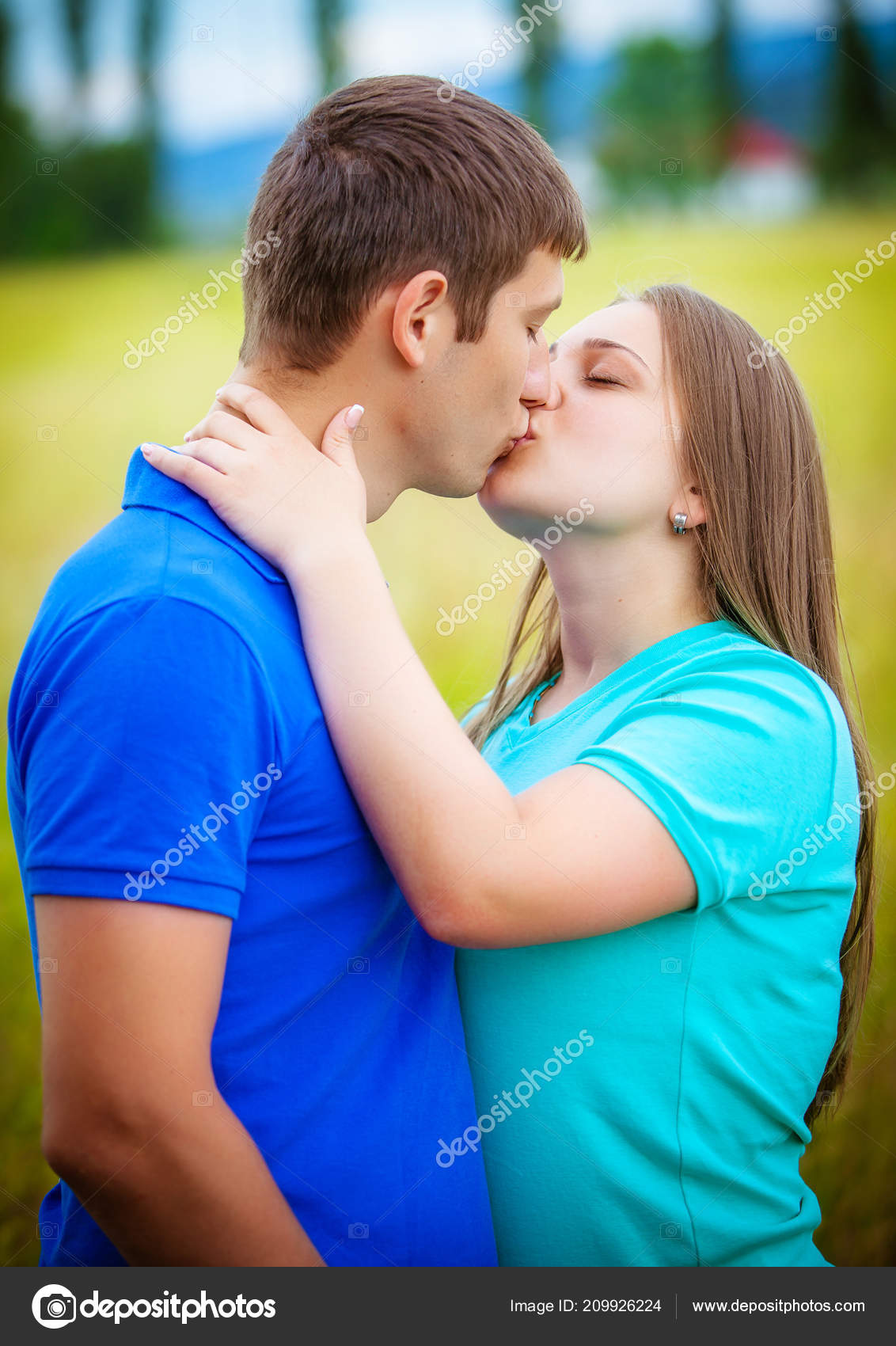 Stock Photo Kiss Romantic
