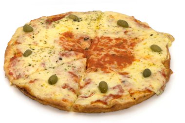 Kadar lezzetli ev yapımı pizza görünümü Kapat