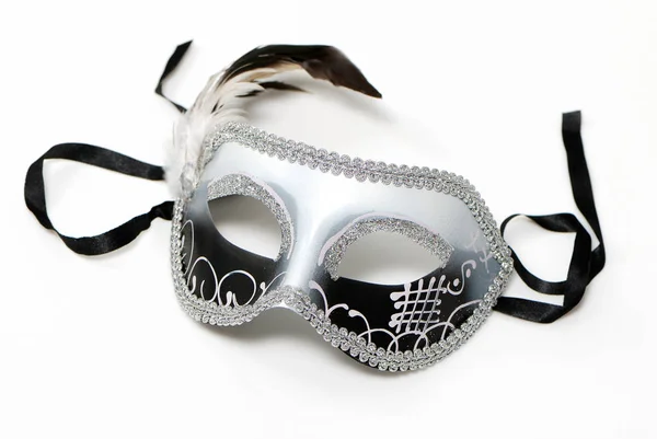 Beautiful Carnival Mask White Background — Stock Photo, Image