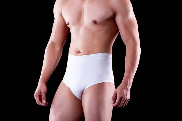 Torso Masculino Pantalones Cortos Médicos Elásticos Suspensor Anatómico —  Fotos de Stock