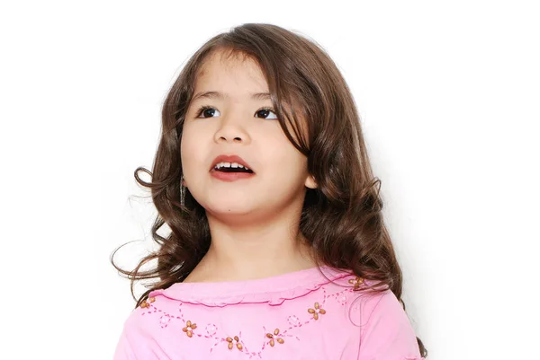 Portret Piękno Latynoski Mała Dziewczynka — Zdjęcie stockowe