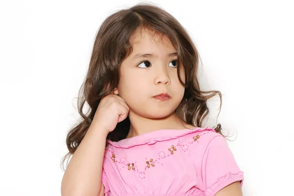 Porträt Schönheit Latein Kleines Mädchen — Stockfoto