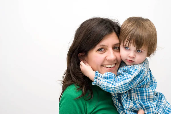 Portrait Mère Heureuse Enfant — Photo