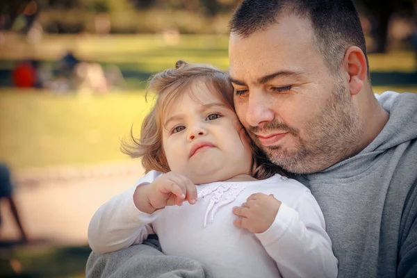 Padre con el bebé — Foto de Stock