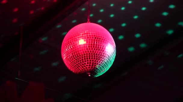 Roterande Disco Mirror Ball — Stockvideo