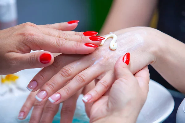 Hand Massage Beauty Salon — Stock Photo, Image