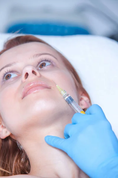 Injection Procedure Beauty Salon — Stock Photo, Image